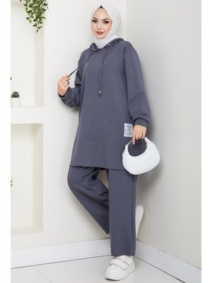 Bestenur Antrasit Arma Detay Oysho İkili Takım