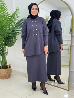 MODANURSEDA Antrasit Etek Takım