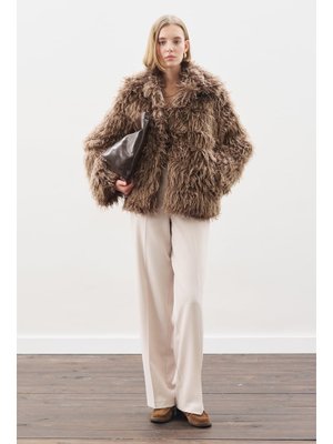 MANUKA Kahverengi Mara Kürk Ceket