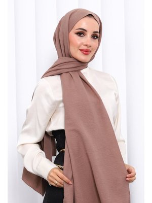 İmaj Butik Koyuv Vizon Pamuklu Caz Şal