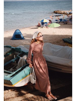 MANUKA Kiremit Pötikare Gipeli Elbise