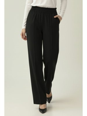 Benguen Siyah Puf Scuba Pantolon
