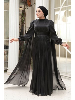 Neva Style Pelerinli Siyah 5447s