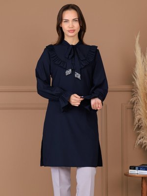 Elben Moda Lacivert Masal Tunik