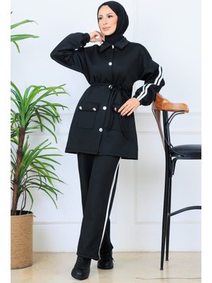 Benguen Siyah Biyeli Scuba Takım