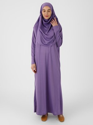Zenane Lila Zenane Tek Parça Namaz Elbisesi