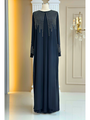 Amine Hüma Siyah Azra Abiye Elbise