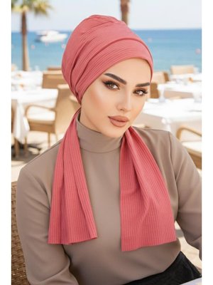 AİŞE TESETTÜR Gülkurusu Nude Serisi Atkılı Bone