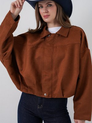 Bigdart Y.kiremit Oversize Süet Ceket