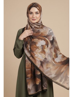 Tofisa Vizon Vızon Mystic Flora Serisi Pamuk Şal