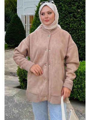 Neva Style Süet Deri Vizon Kolej Mont 9287v