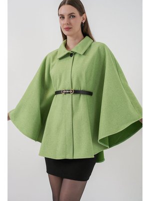 Bigdart E.yeşil Kemerli Kaşe Panço