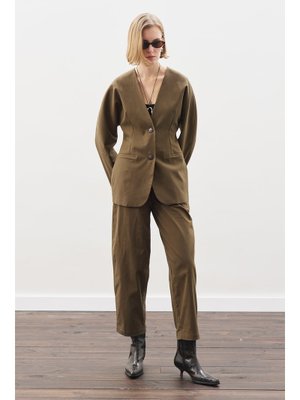 MANUKA Haki Barrel Pantolon