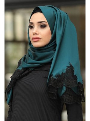 Neva Style Dantelli İpek Görünümlü Şal