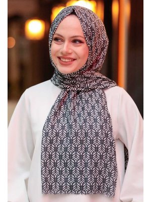 Neva Style Desenli Siyah Şal 7534s