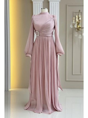 Amine Hüma Pudra Hira Abiye Elbise