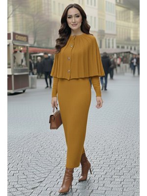 Benguen Hardal Bolerolu Triko Elbise