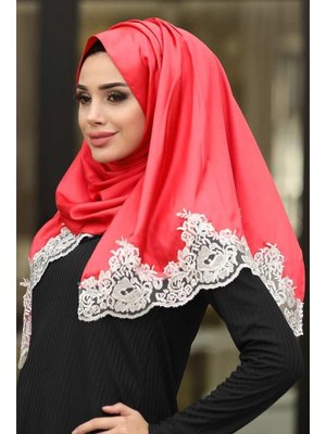 Neva Style Dantelli İpek Görünümlü Şal