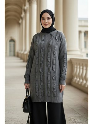 Neva Style Füme Triko Kazak Tunik 87703fu