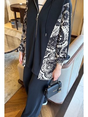 Bestenur Siyah Desenli Oysho İkili Takım