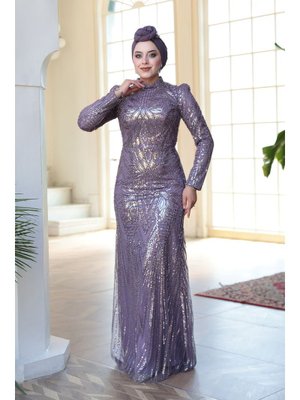 Neva Style Boncuk İşlemeli Lila 51532lıla