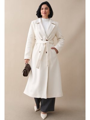 InStyle Astarlı Kaşe Kruvaze Krem Kaban