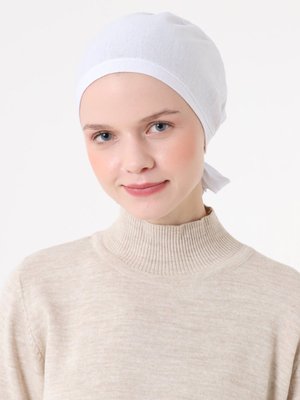 Zamir Bone Beyaz Penye Bone