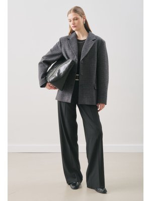 MANUKA Norrıs Yün Blazer Ceket Grey Check