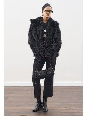 MANUKA Siyah Mara Kürk Ceket