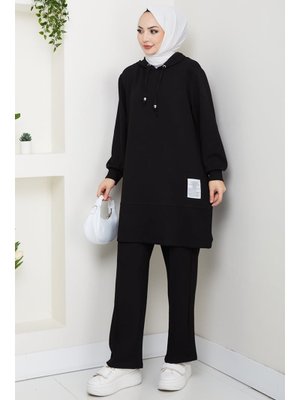 Bestenur Siyah Arma Detay Oysho İkili Takım