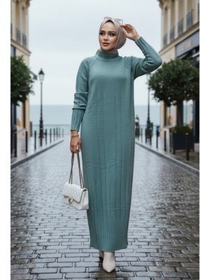 Neva Style Mint Triko Elbise 31230mınt