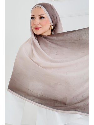 Tofisa Bej Soft Degrade Bambu Crash Şal