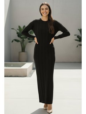 Benguen Siyah Triko Elbise