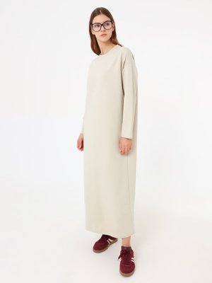 Benin Düşük Omuzlu Spor Basic Elbise Tas Rengi