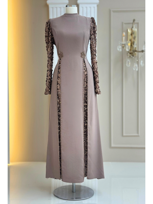 Amine Hüma Vizon Tusem Abiye Elbise