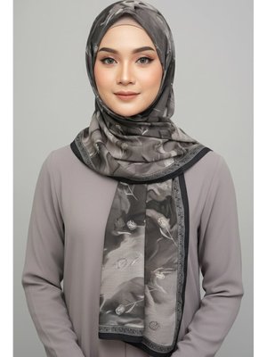 Tofisa Grı Gri Soft Mist Serisi Pamuk Şal