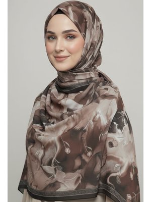 Tofisa Kahve Soft Mist Serisi Pamuk Şal