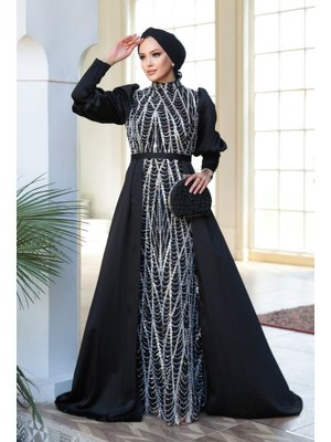 Neva Style Boncuk İşlemeli Kuyruklu Siyah 50901s