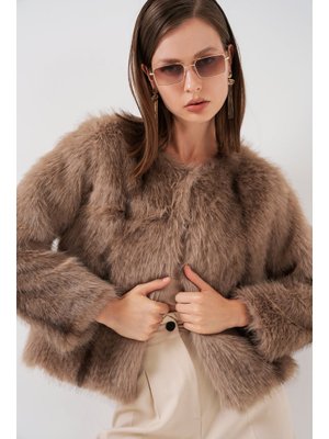 Bigdart Bisküvi Peluş Kürk Mont