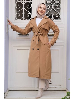 Neva Style Kemerli Bisküvi Trençkot 61261bs