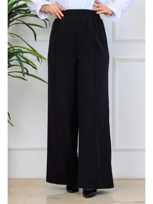 Misskayle Siyah Önü Dikiş Detaylı Dabıl Pantolon