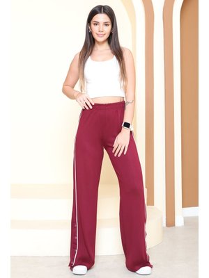 Tofisa Bordo Şetit Ve Çıtcıt Detaylı Modal Pantolon