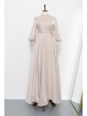 İmaj Butik Taş Yandan Bağlamalı Abiye Elbise