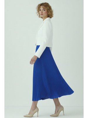 Benguen Saks Mavisi Piliseli Etek