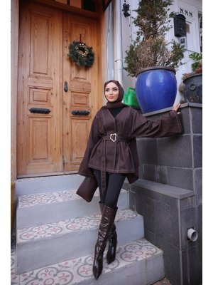 Bwest Kahverengi Tensel Kimono