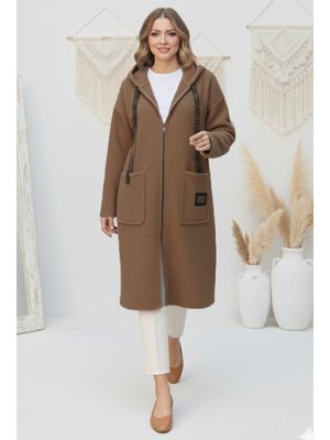 Benguen Vizon Fermuarlı Peluş Kap