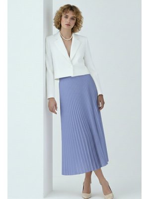 Benguen Mavi Piliseli Etek