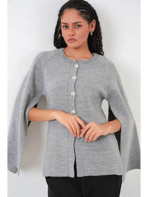 Bigdart Gri Triko Panço Hırka