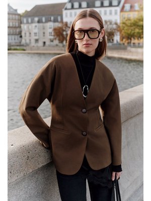 MANUKA Acı Kahve Studıo Blazer Ceket
