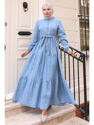 MISSVALLE Rana Elbise Açık Kot